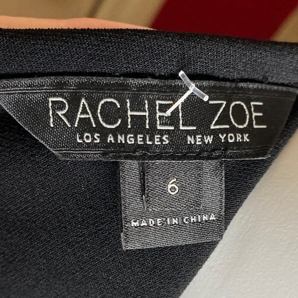 Rachel Zoe Moner Dress Black Ruffle Trumpet Sleeve - Picture 6 of 8